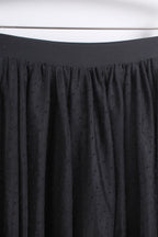 Tulle Maxi Skirt in Black (XL size)