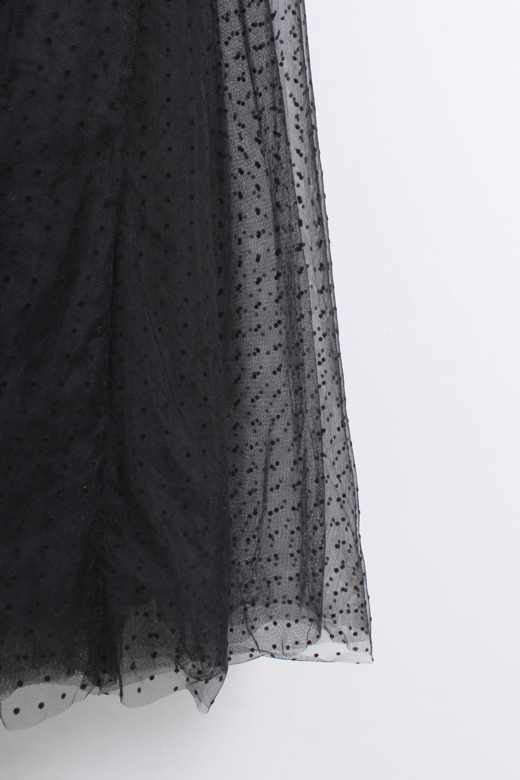 Tulle Maxi Skirt in Black (XL size)