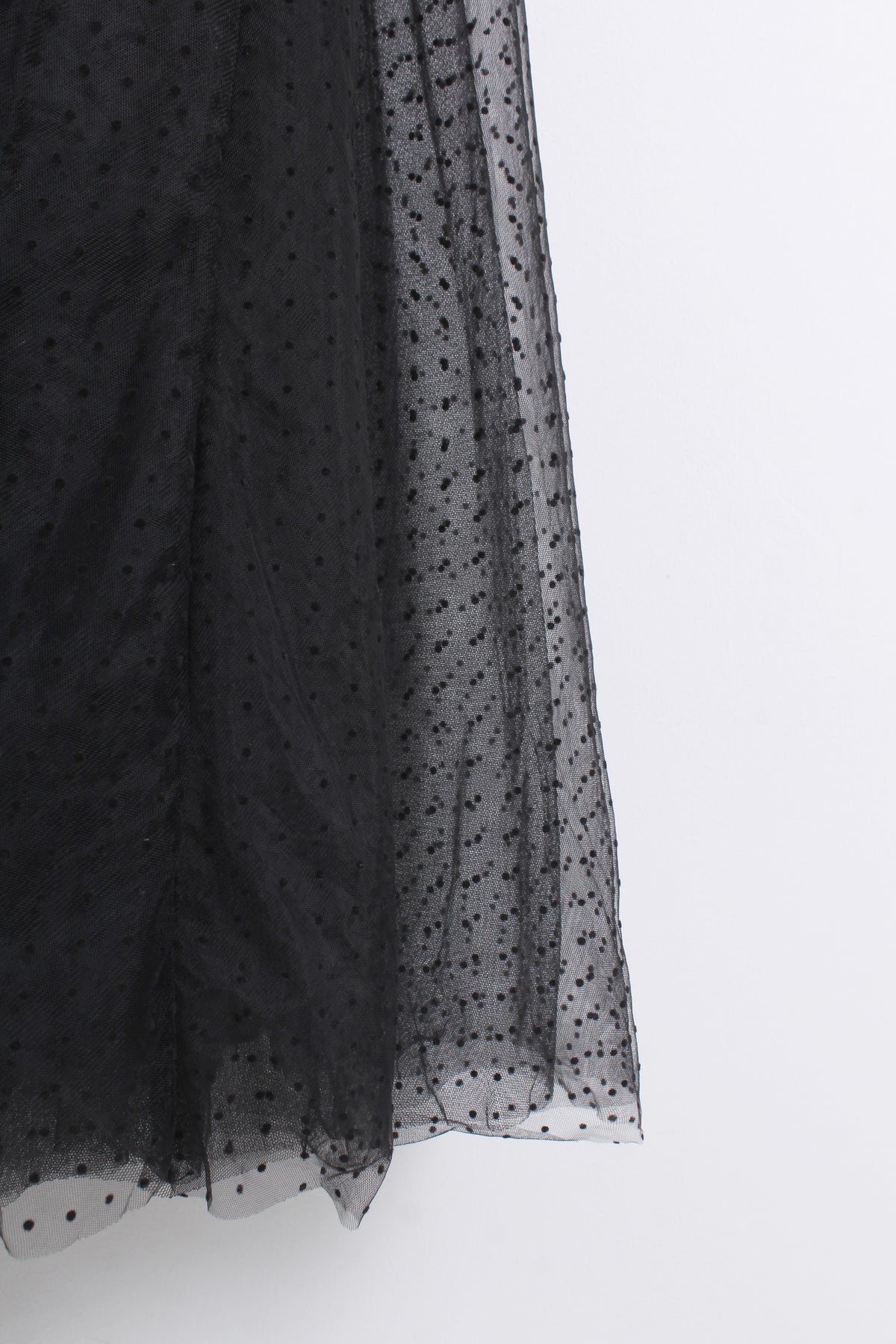 Tulle Maxi Skirt in Black (XL size)