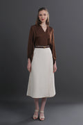 Pleated Midi Skirt