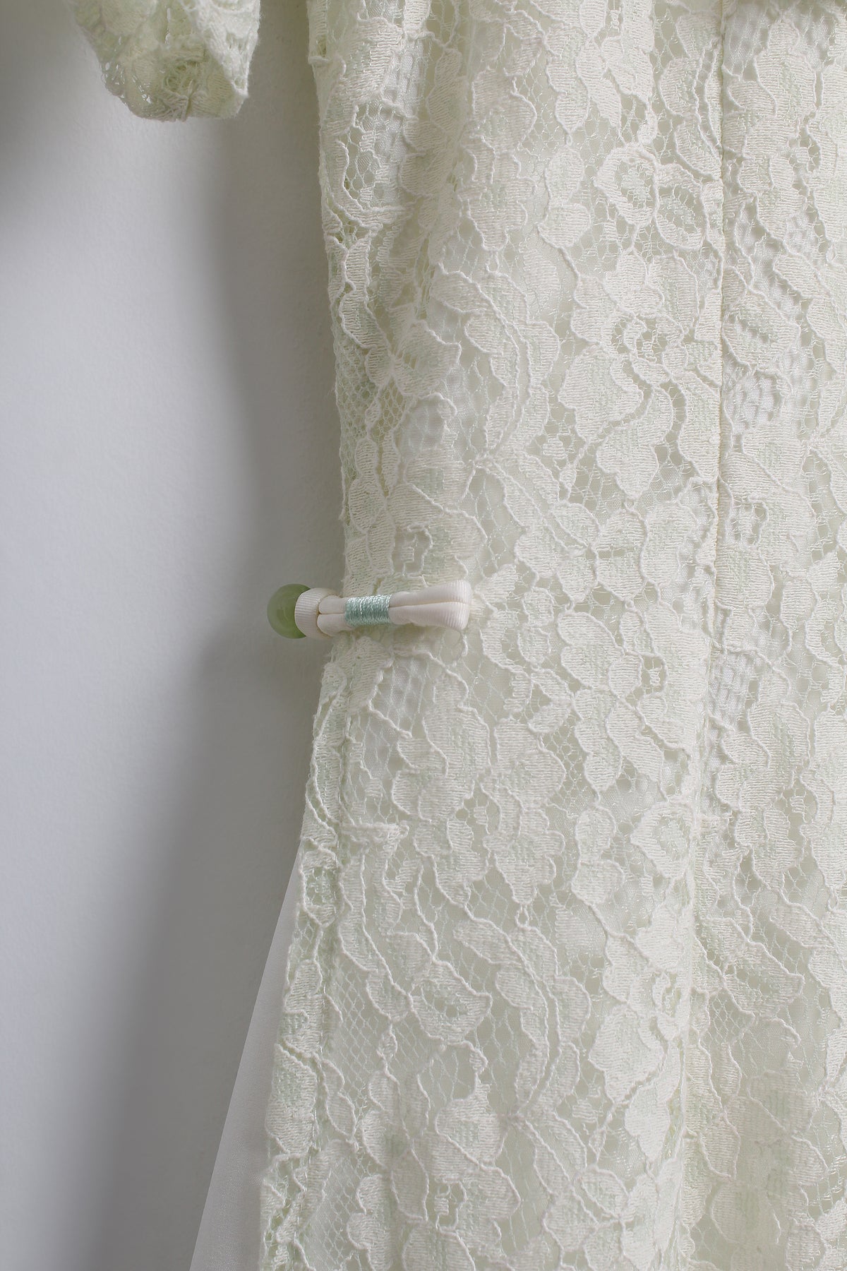 Lace Cheongsam in Light Green (Free size)