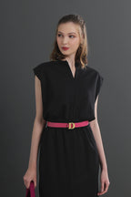 Ease-Fit Tailored Midi Dress