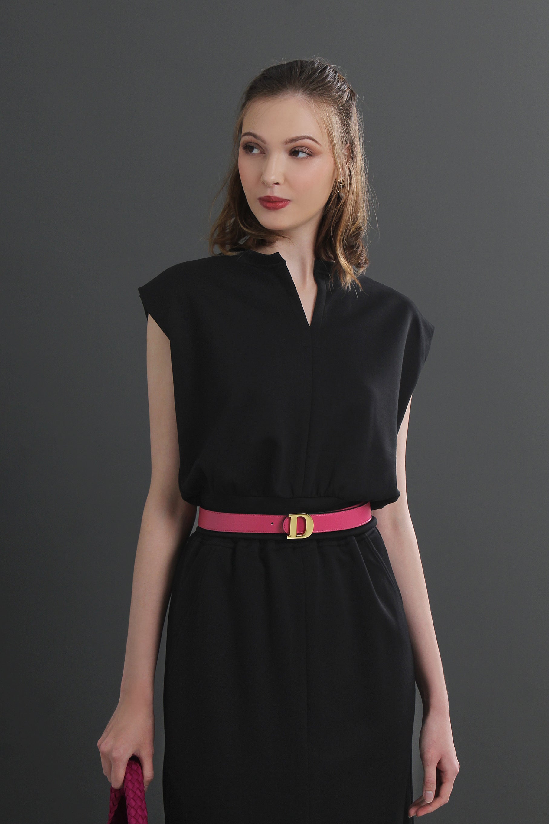 Ease-Fit Tailored Midi Dress