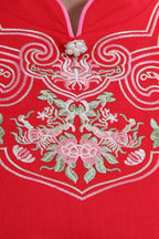 Coralena Embroidered Modern Cheongsam