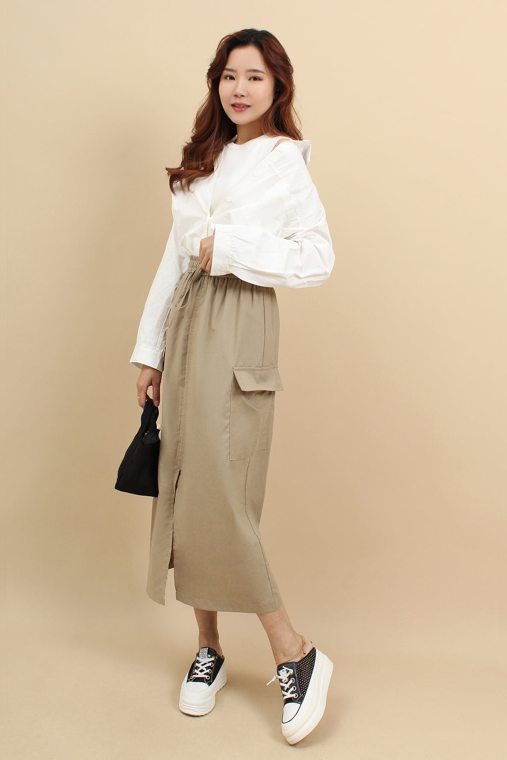 Linen Maxi Skirt