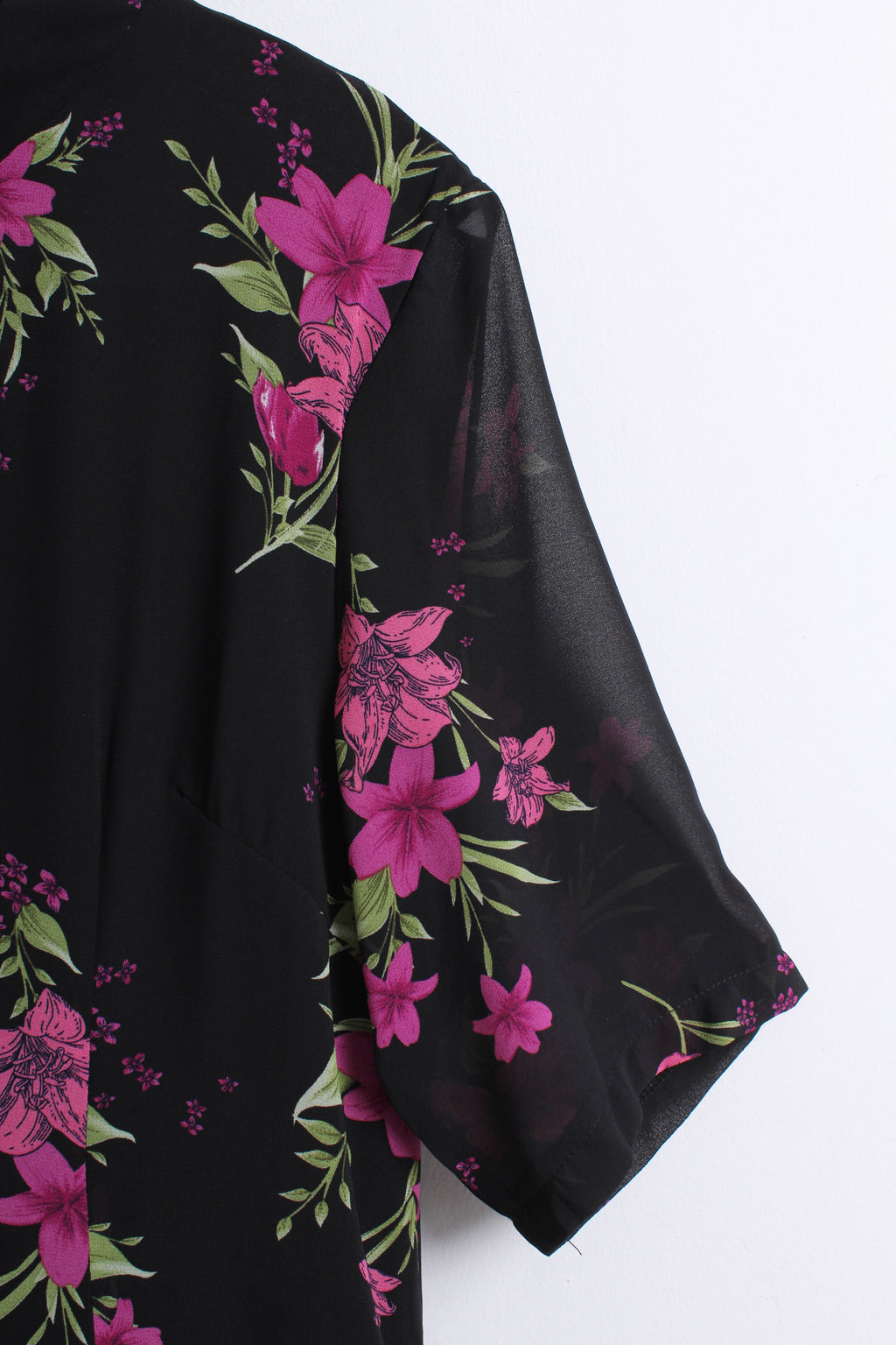 Floral Maxi Cheongsam in Purple (XL size)
