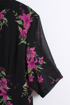 Floral Maxi Cheongsam in Purple (XL size)