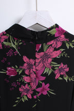 Floral Maxi Cheongsam in Purple (XL size)