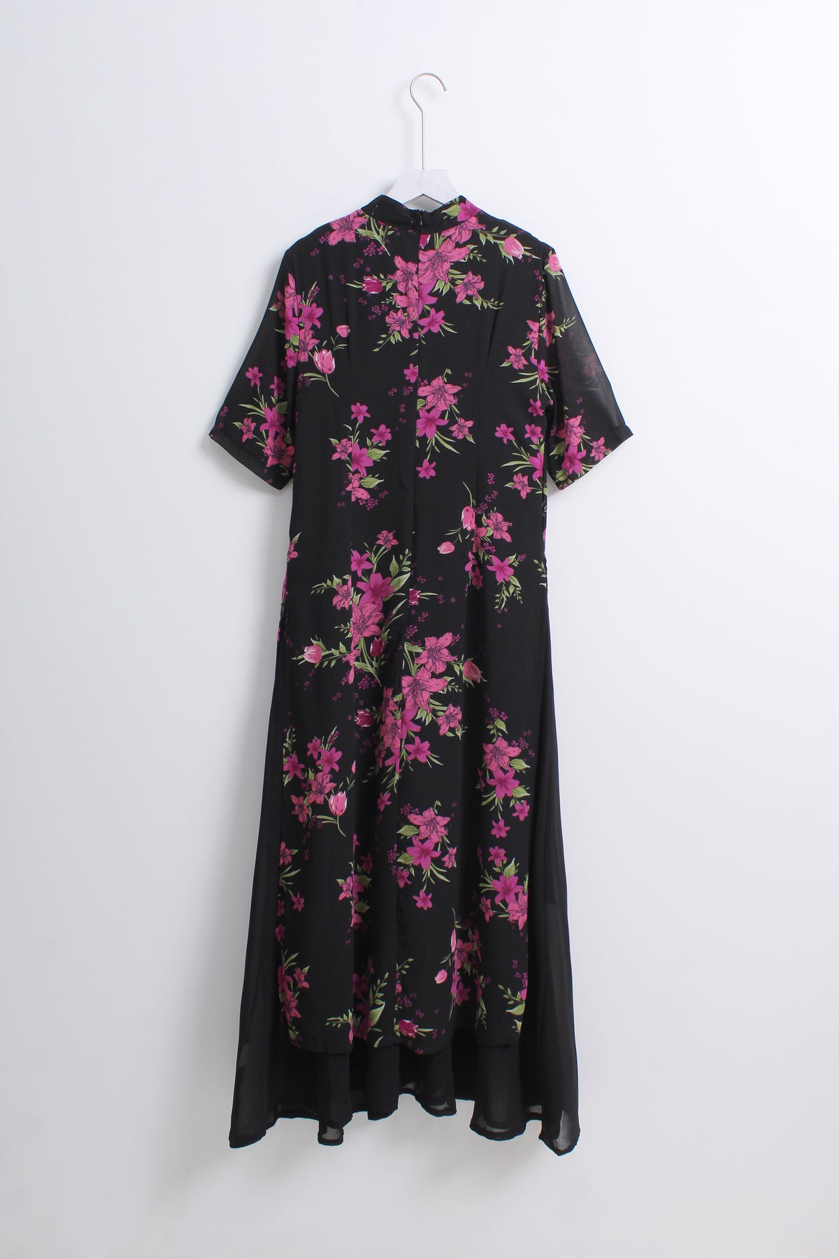 Floral Maxi Cheongsam in Purple (XL size)