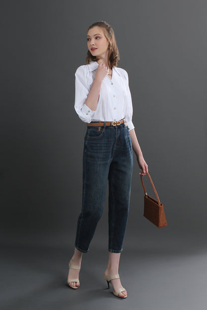 Collar Buttoned Blouse