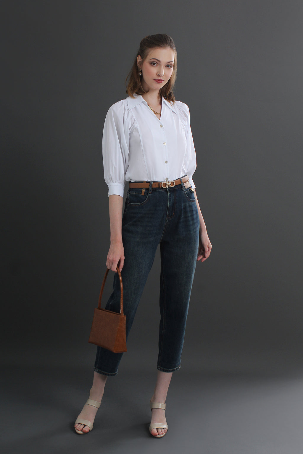 Collar Buttoned Blouse