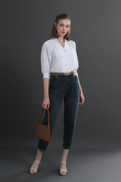 Collar Buttoned Blouse