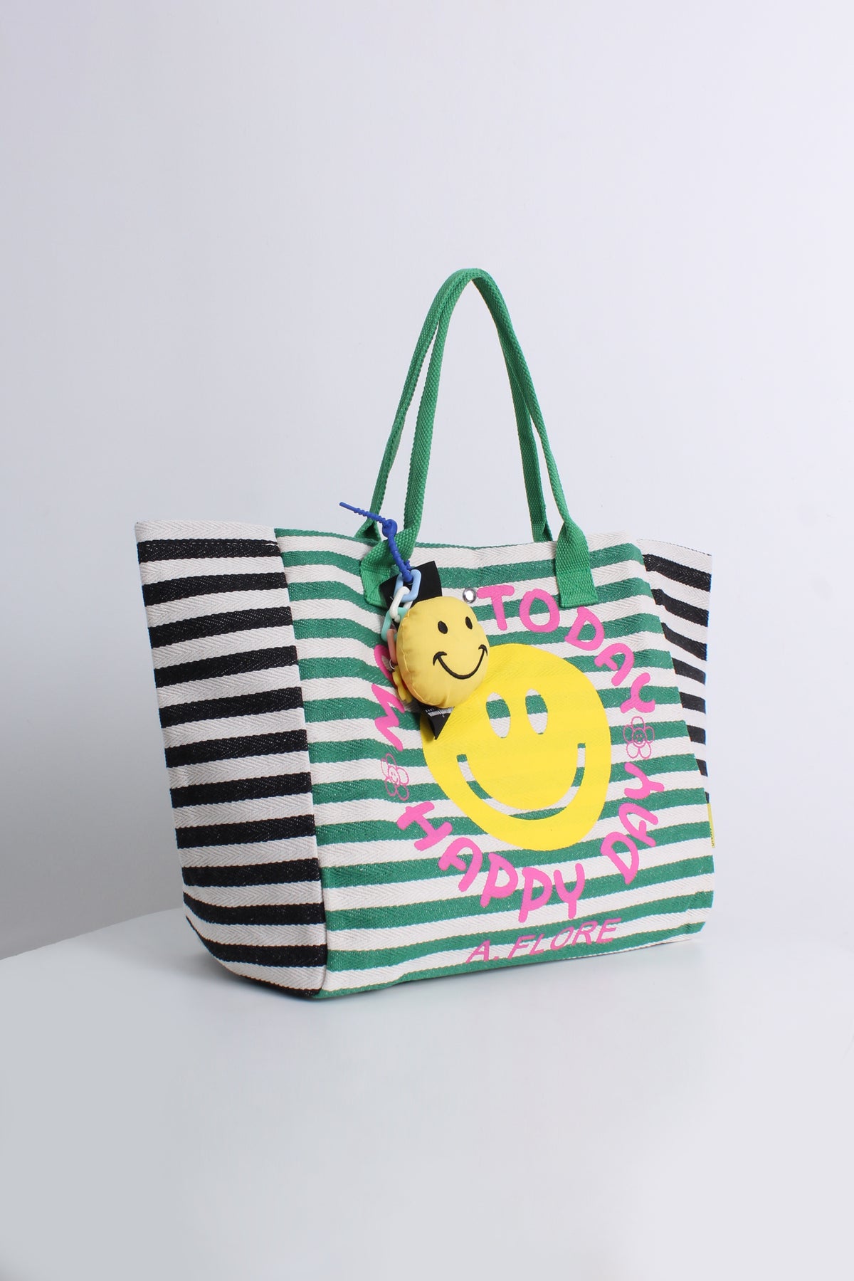Free Gift - Happy Tote Bag in Green