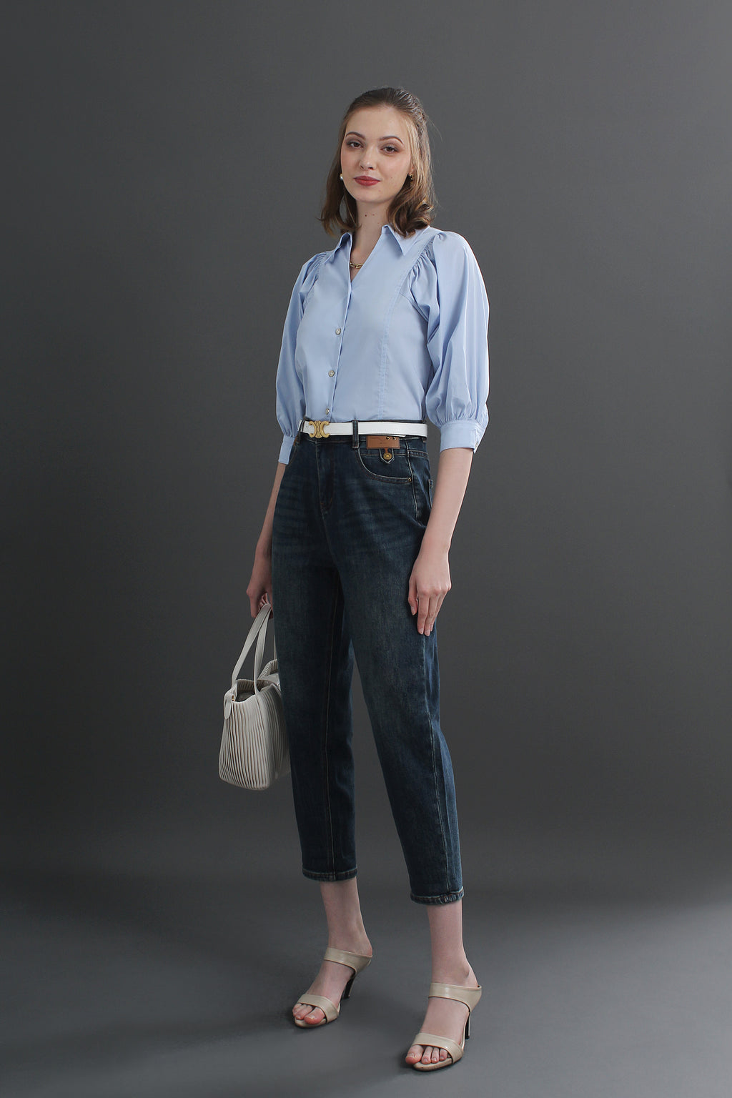 Collar Buttoned Blouse