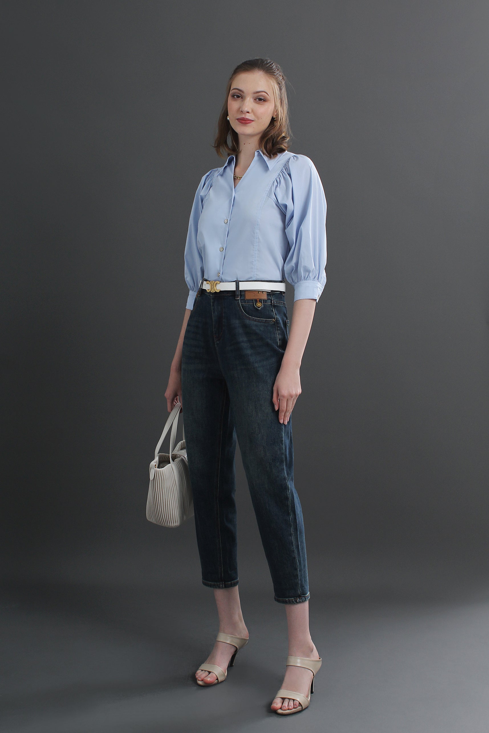 Collar Buttoned Blouse