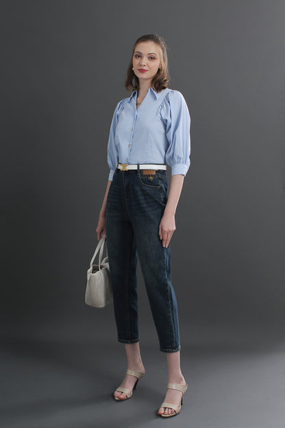 Collar Buttoned Blouse