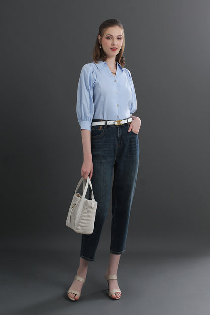 Collar Buttoned Blouse