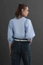 Collar Buttoned Blouse