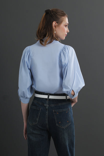 Collar Buttoned Blouse