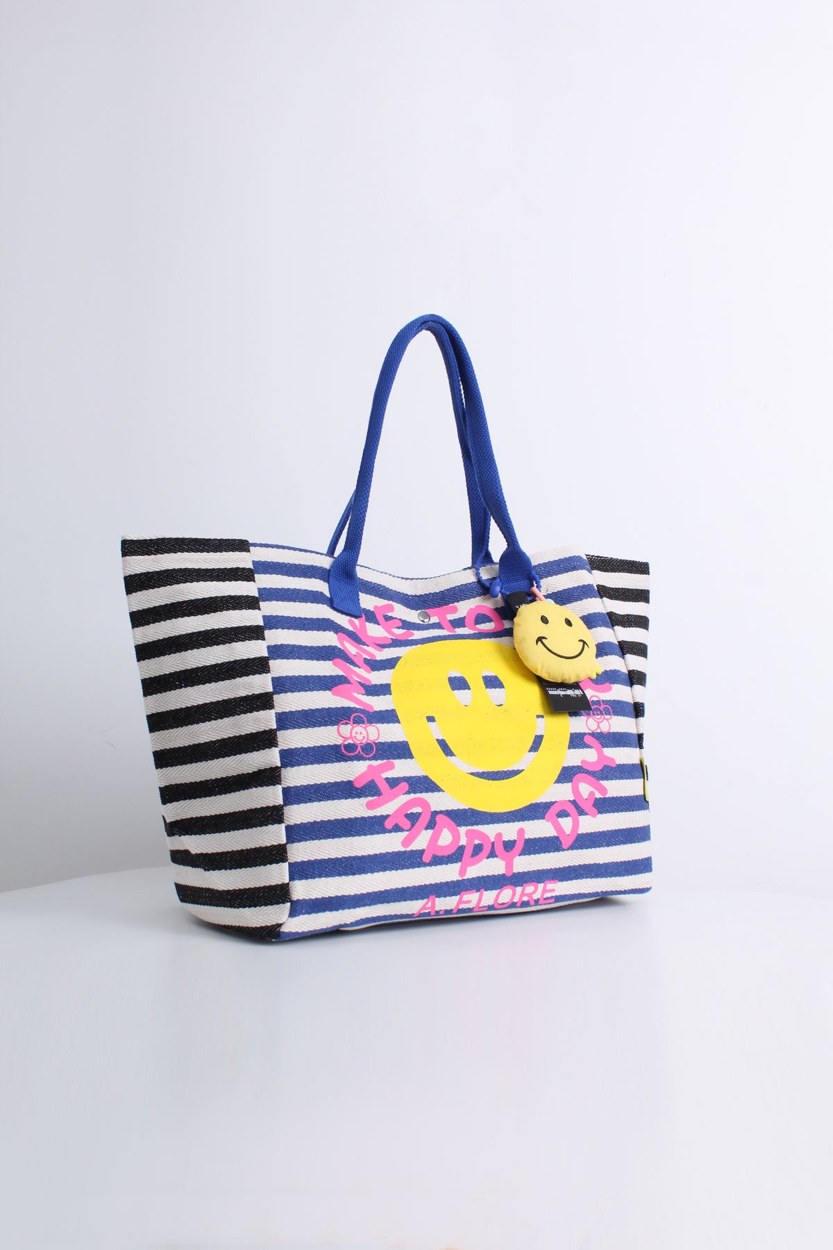 Free Gift - Happy Tote Bag in Blue