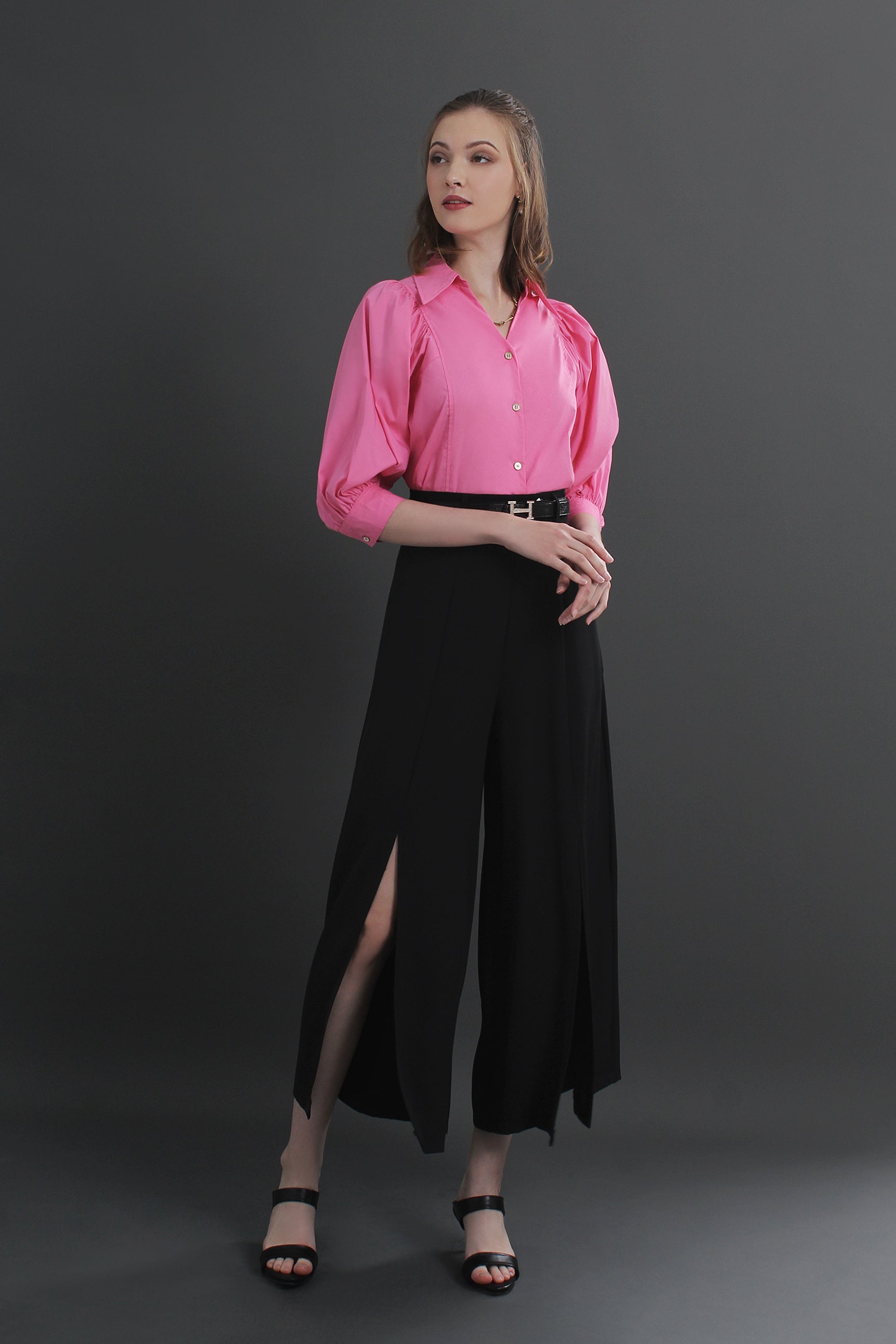 Collar Buttoned Blouse