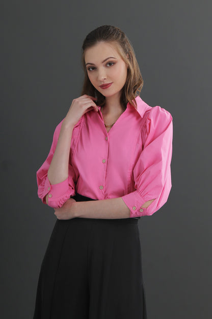 Collar Buttoned Blouse
