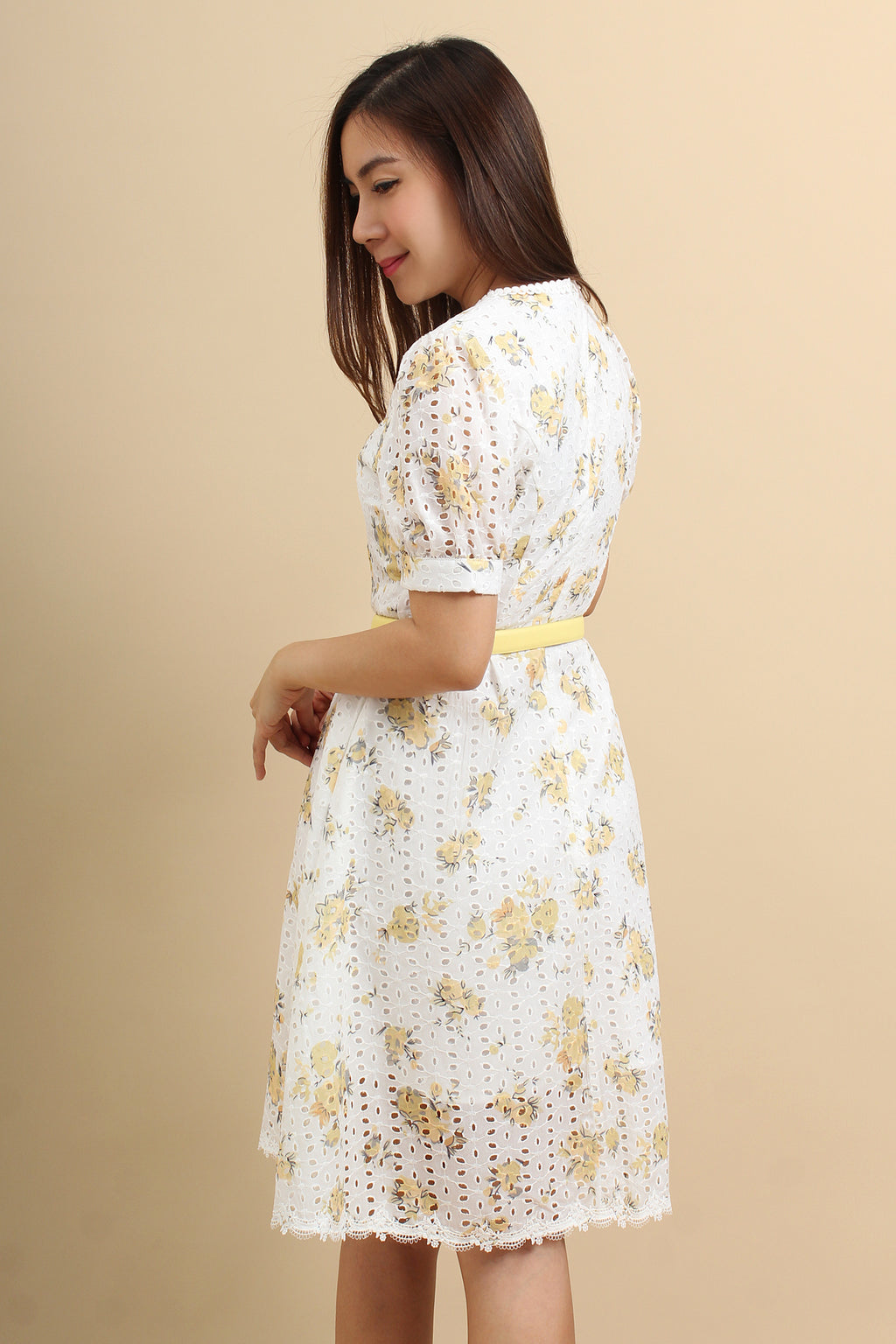 Teagan Eyelet Midi Dress
