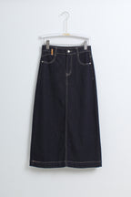 Denim Midi Skirt (M size)