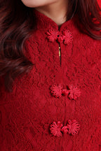 Lace Mandarin Collar Top [Best Seller]
