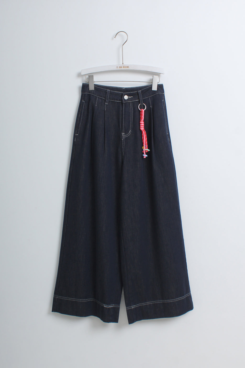 Relexe Dark Indigo Denim Jeans with Cord Keychain (S size)