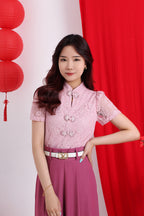Lace Mandarin Collar Top [Best Seller]