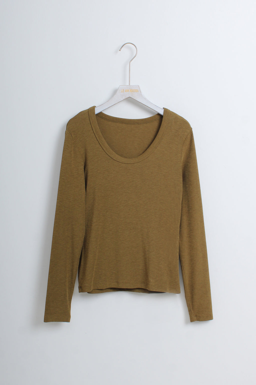 Scoop Neck T-Shirt | Long Sleeve