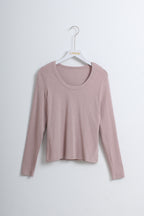 Scoop Neck T-Shirt | Long Sleeve