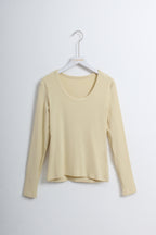 Scoop Neck T-Shirt | Long Sleeve