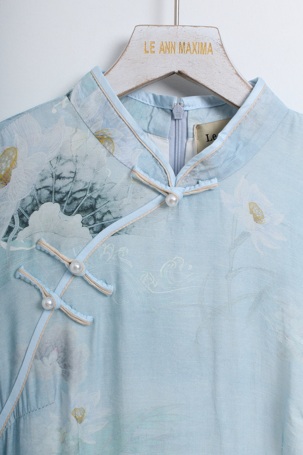 Sky Blue Cheongsam (L size)