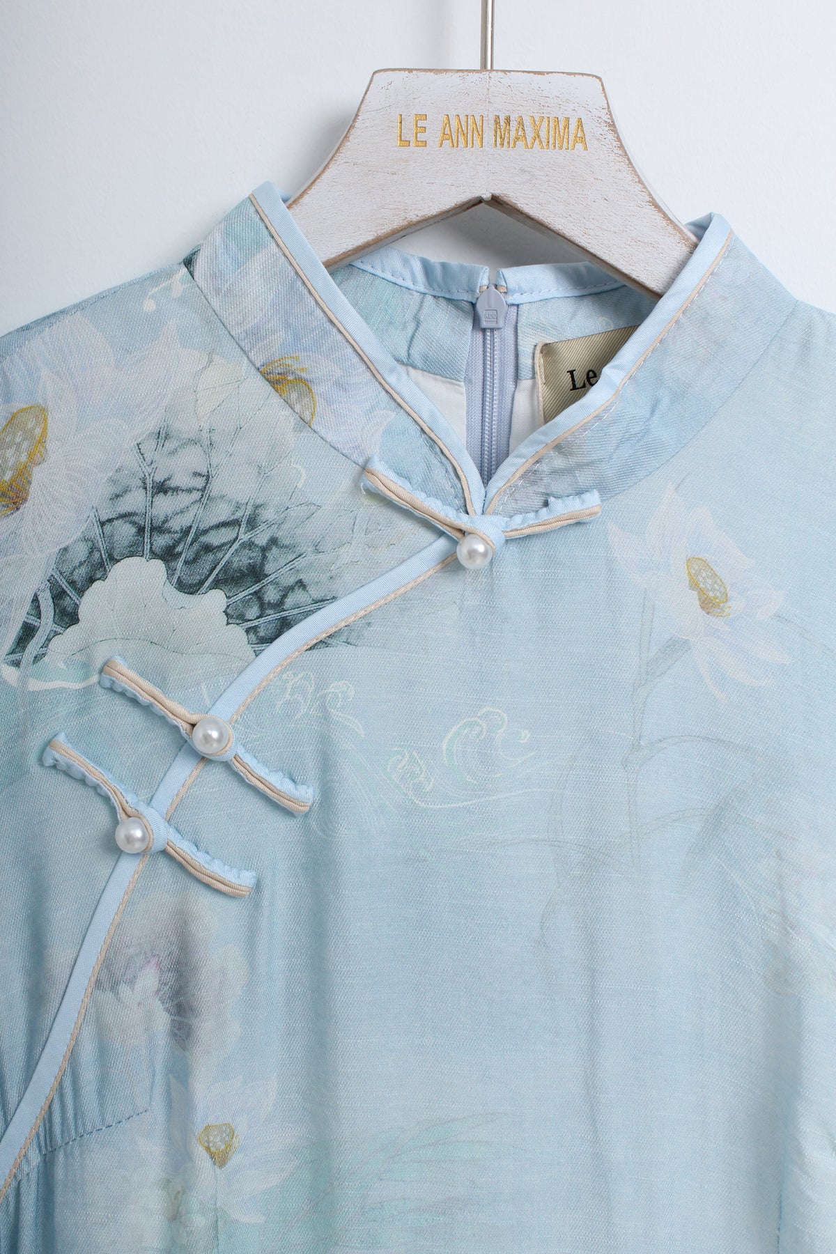 Sky Blue Cheongsam (L size)