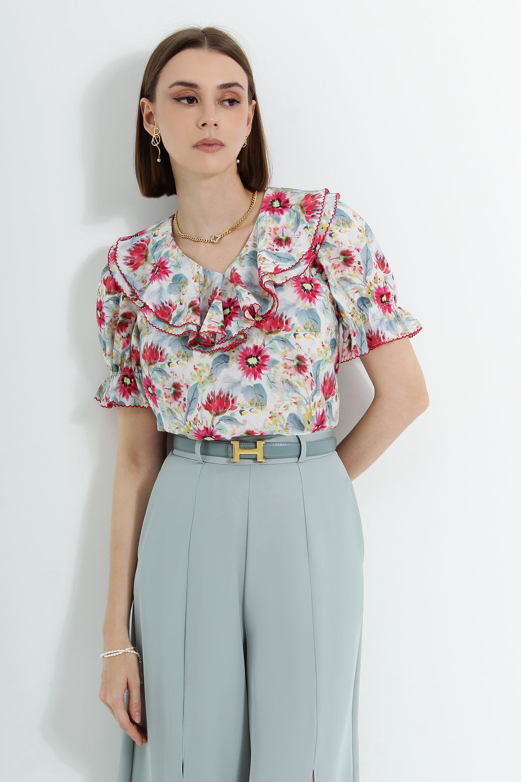 Amarantha Ruffle Blouse