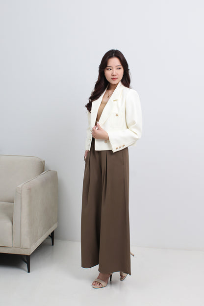Tailored Wide Leg Palazzo Pants