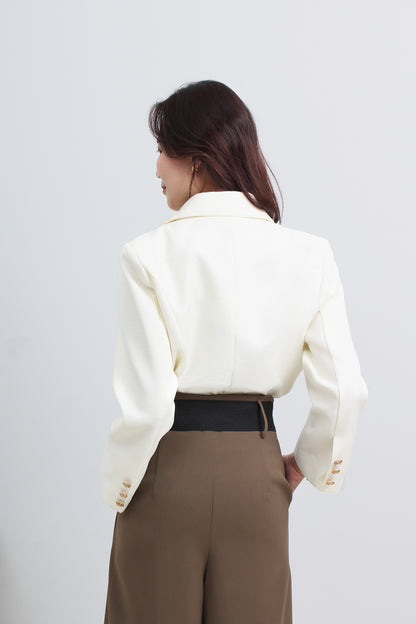 Tailored Wide Leg Palazzo Pants