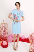 Calla Blossomy Embroidery Cheongsam