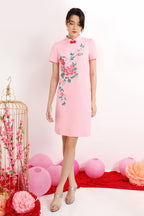 Calla Blossomy Embroidery Cheongsam