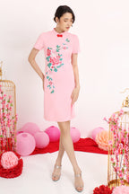 Calla Blossomy Embroidery Cheongsam