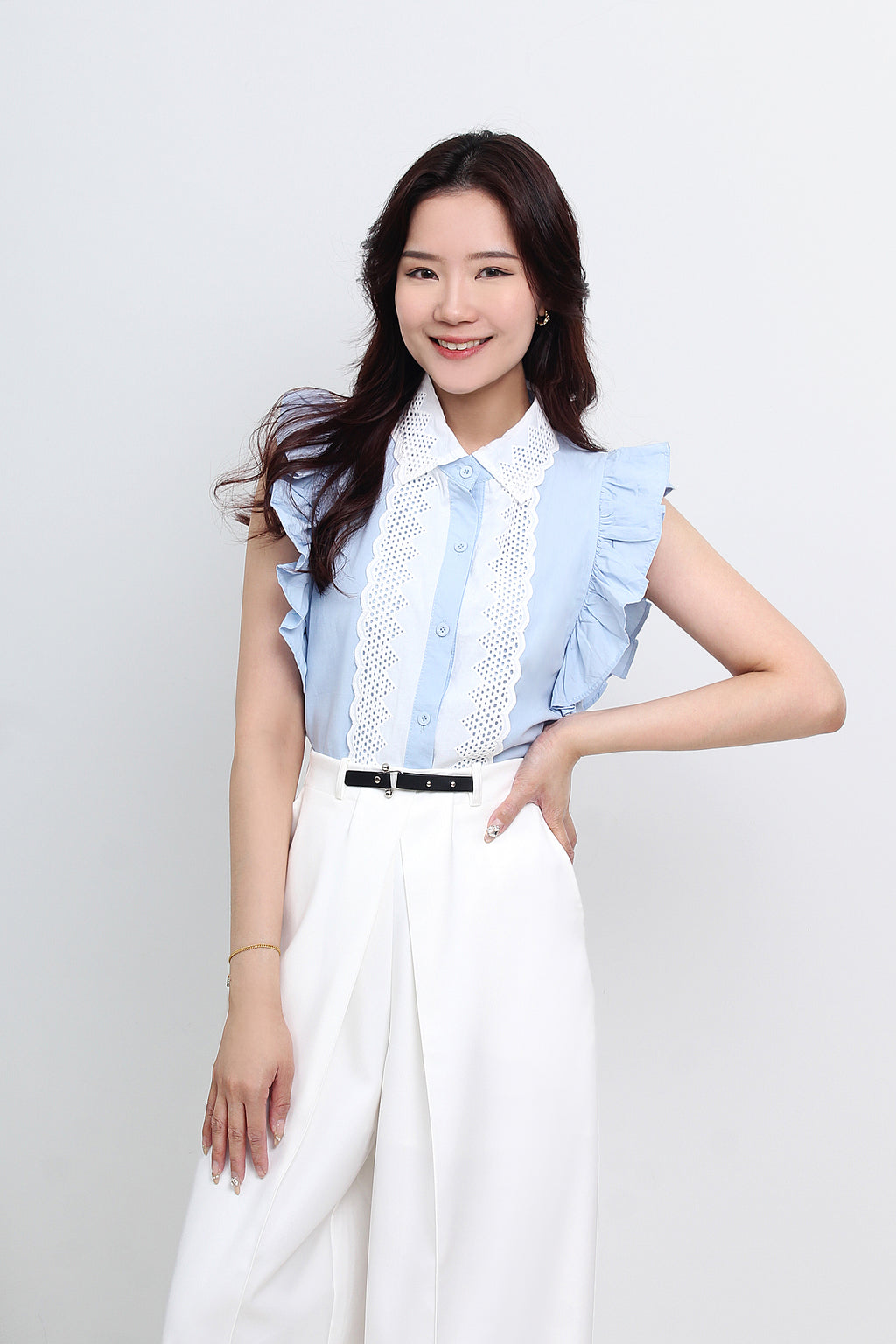 Pleated Wide Leg Pants