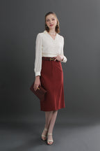 Clara High Waist Midi Skirt