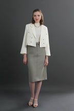 Clara High Waist Midi Skirt