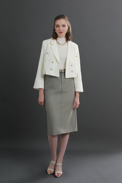 Clara High Waist Midi Skirt