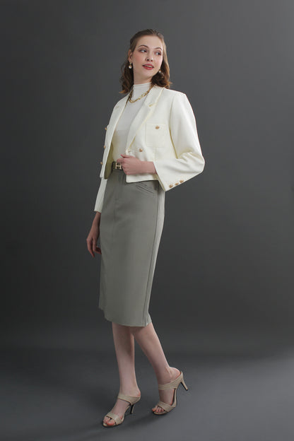 Clara High Waist Midi Skirt