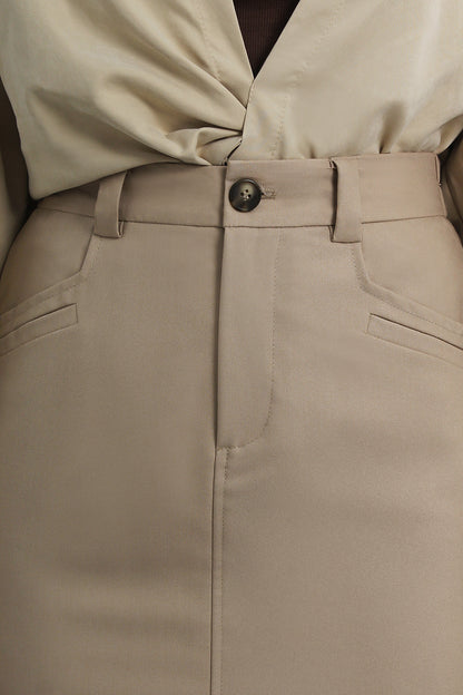 Clara High Waist Midi Skirt