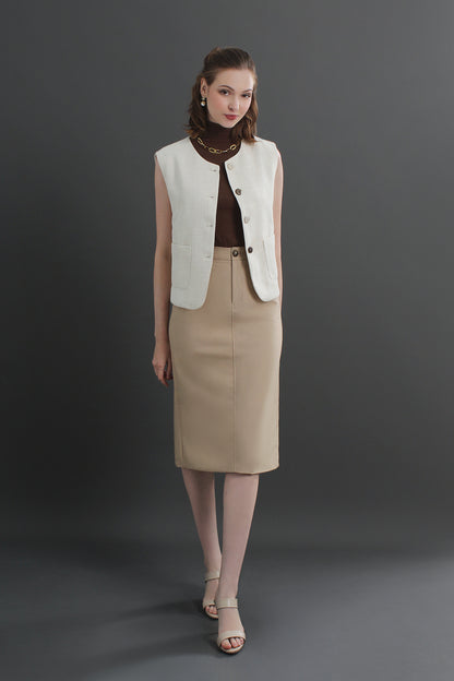 Clara High Waist Midi Skirt