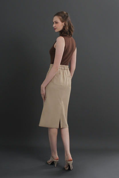 Clara High Waist Midi Skirt